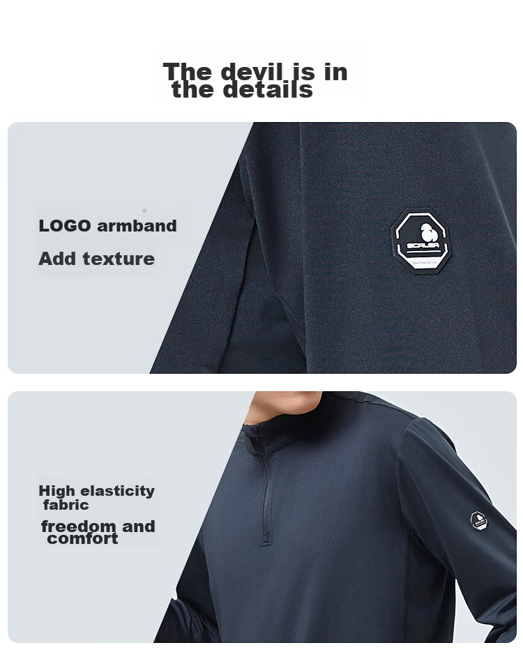 SCALER Outdoor Long-Sleeve T-Shirt for Men, Spring And Summer New Arrival, Ice Rainbow Silk Moisture-Wicking Quick-Dry Simple Running Sports Top for Wome 13