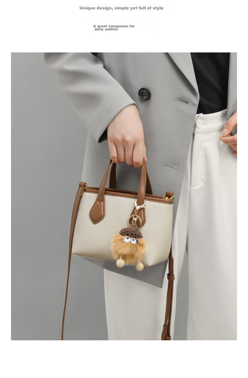 Viney Women's Handbag, Cowhide Bucket Bag, Light Luxury Crossbody Tote Shoulder Bag, Practical Birthday And Mother's Day Gift for Mom 4