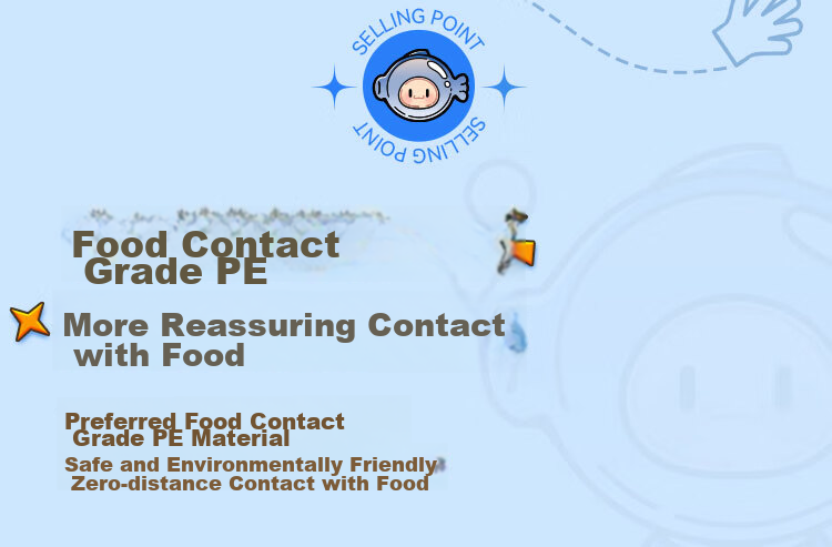 SHUANG YU Children's Disposable Gloves [200 Thick], Pull-Out Style, PE Material, Hygienic Food Plastic Gloves 4