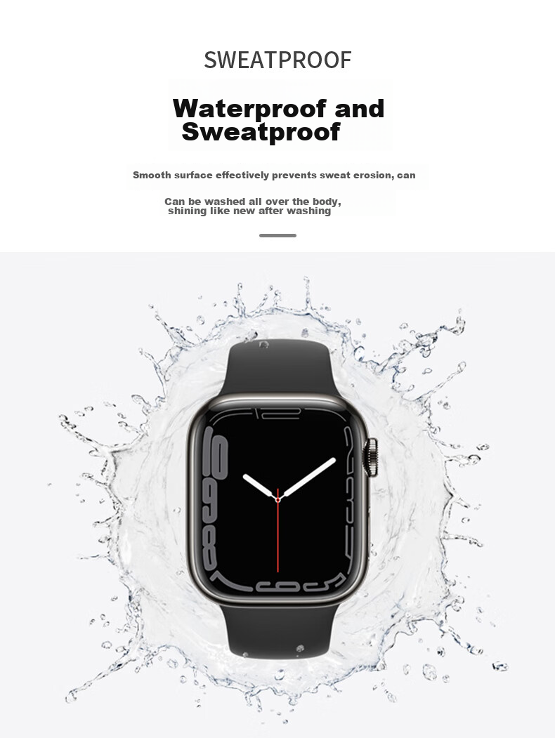 Weiqiantu Compatible with Apple Watch Series 12/11/10/9/8/7/6/ultra4/32, Sports Silicone Watch Band for Men And Wome 7