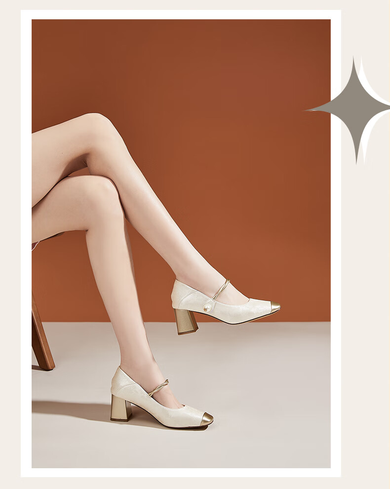 DAPHNE Chunky Heel Pumps for Women, National Trend Style Chinese Elegant Bridesmaid High Heels to Match Dresses Mary Jane Shoes, Black, Size 35 9