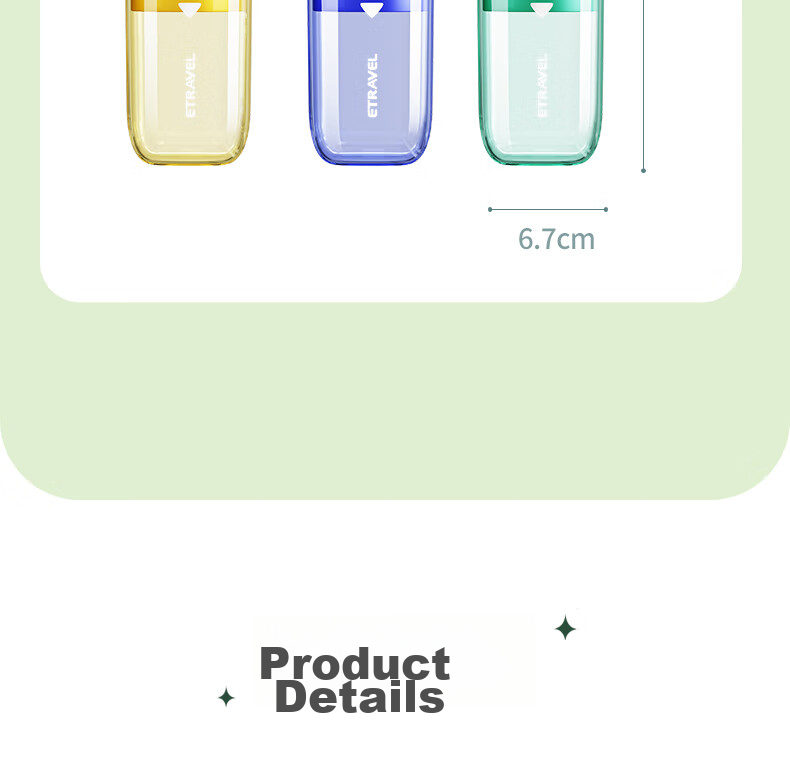 Etravel Travel Convenient Children's Mouthwash Cup, Toothbrush Cup, Baby Washing Cup Set, Empty Cup, Lime Gree 26