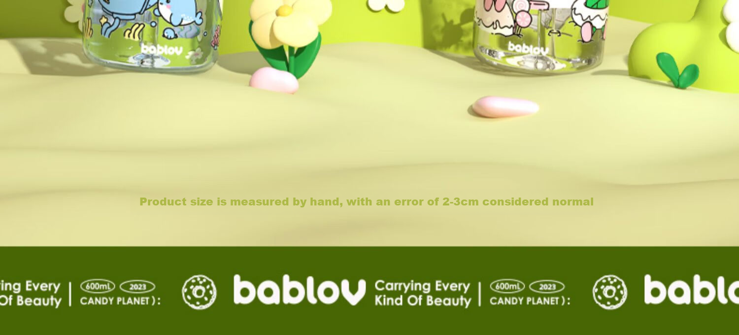 BABLOV Children's Summer Water Bottle with Straw, Large Capacity Anti-Scalding Cup Sleeve for Primary School Students And Kindergarten, Leak-Proof Sports Water Bottle 26