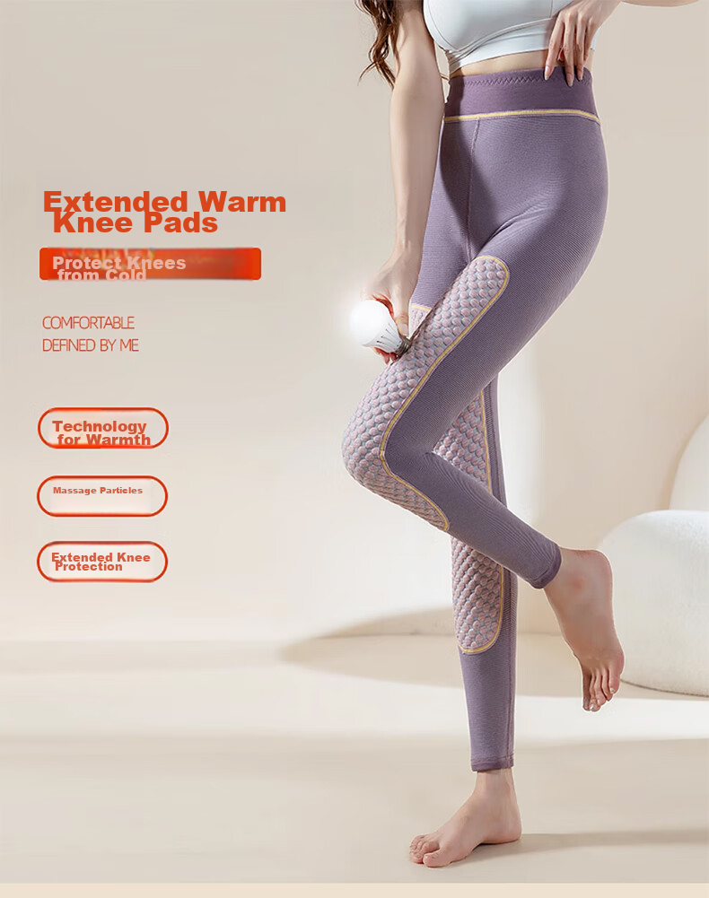 XUEXIMAN Graphene Women's Pants, Autumn And Winter Thermal Leggings, Large Size High-Waist Knee Protection Base Layer Pants 1