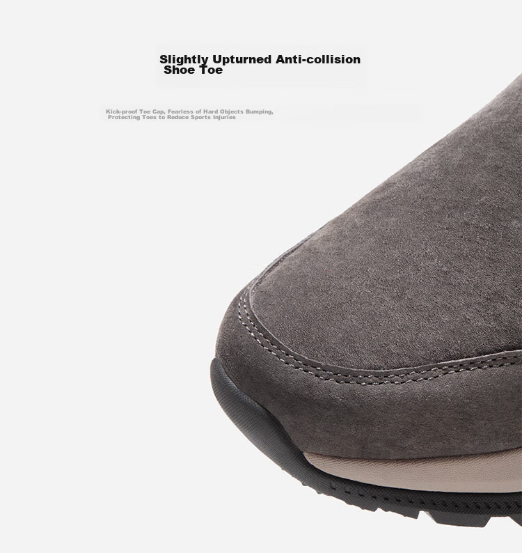CAMEL Outdoor Casual Shoes, Winter Unisex Footwear, Non-Slip, Impact-Resistant, Wear-Resistant, Fleece-Lined, Warm Slip-On Shoes 7