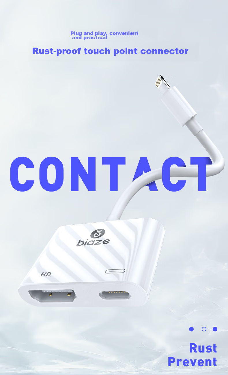 BIAZE Apple 16 Network Card RJ45 Type-C/Lightning/USB Triple Interface Adapter iPad Mobile Phone Laptop Ethernet OTG Dock P81 5