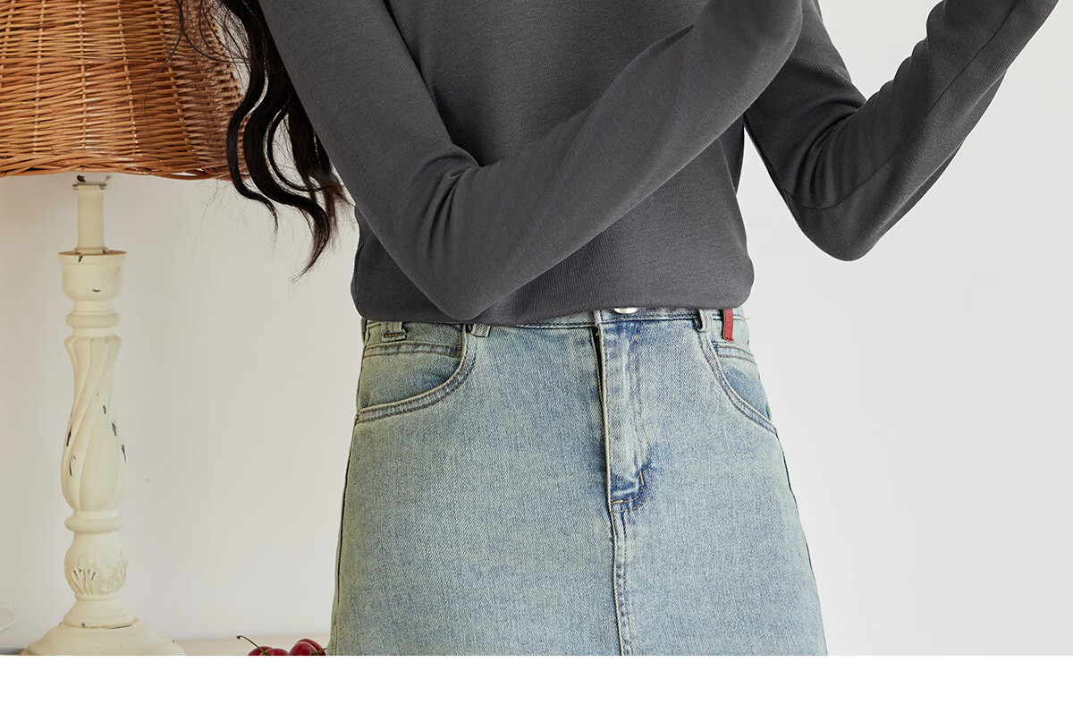 Halo Queen Women's Long Sleeve T-Shirt Spring and Autumn Round Neck Letter Print Loose Comfortable Versatile Top New H143T2035 18