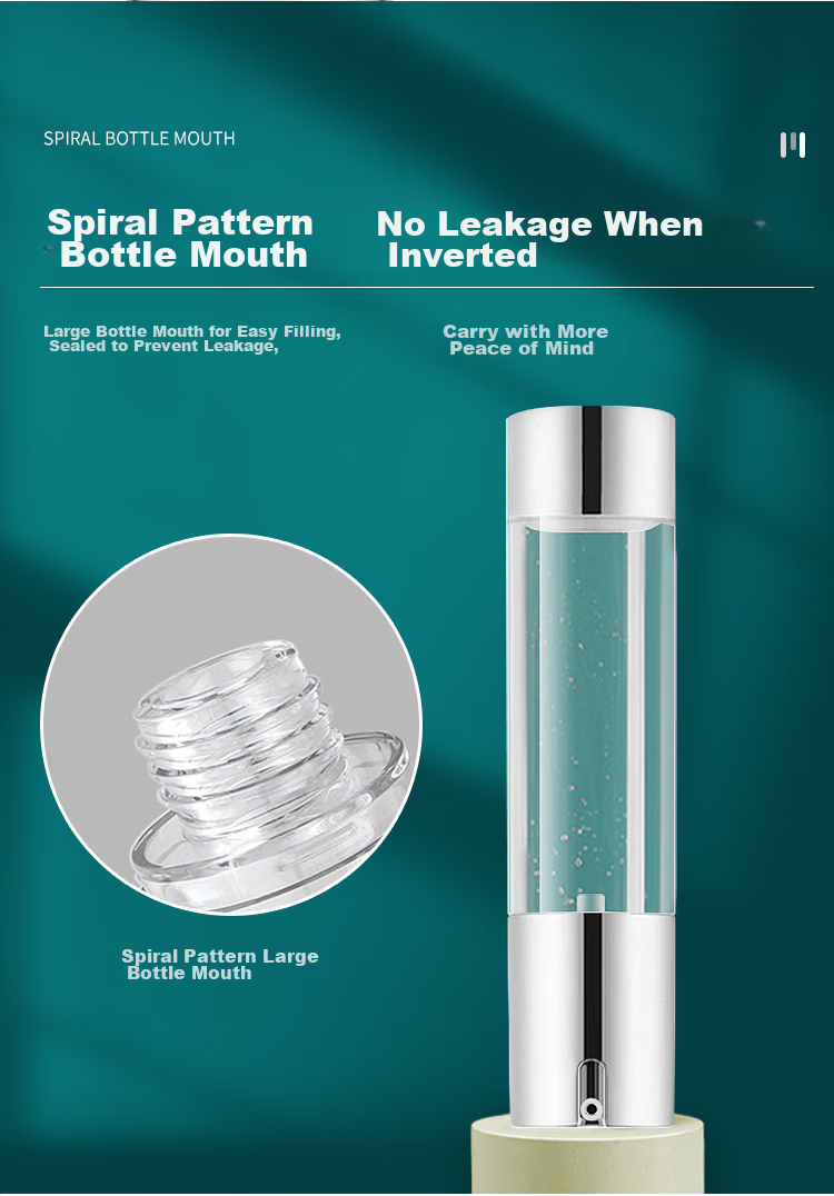 UPLUS Flow Light Series Travel Vacuum Dispensing Bottle Set, 50ml*2, Lotion Bottle, Pump Bottle, Empty Bottle 5