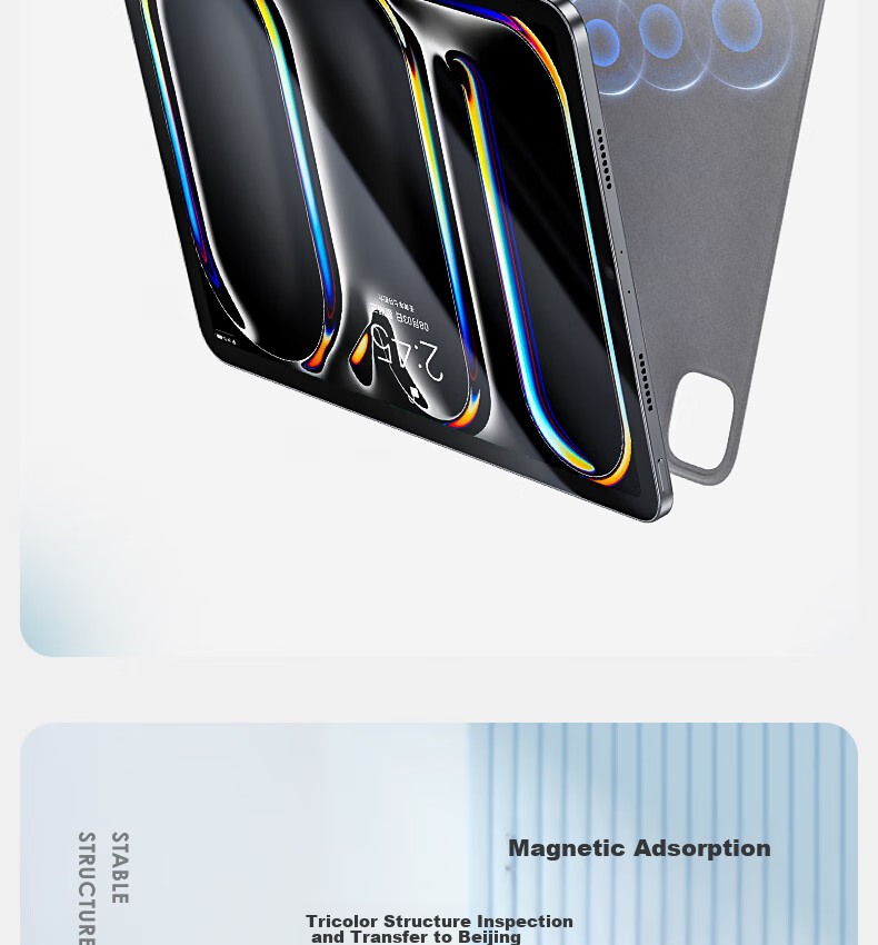 Benks IPad Pro 11 Protective Case, Compatible with 2025 New Apple 11-Inch Model, Foldable Dual-Use M2 Tablet, Double-Sided Magnetic, 25/24 Protective Case, Anti-Bend Cover, Black 3