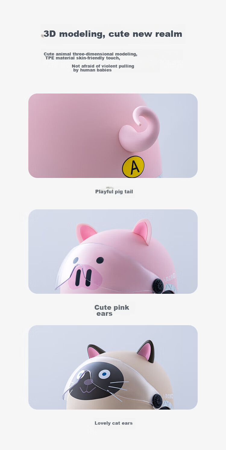 Ninebot Electric Summer And All-Season 3C Quality Children's Helmet, Siam Card (Suitable for Skateboards And Balance Bikes) 3