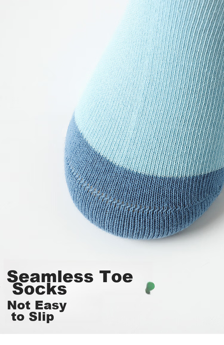 Bingxuemumian Children's Socks, Boys' Mid-Calf Cotton Socks for Spring And Autumn, Winter 6 Pairs, for Older Boys, Preppy Style, Seamless Trendy Short Socks 18