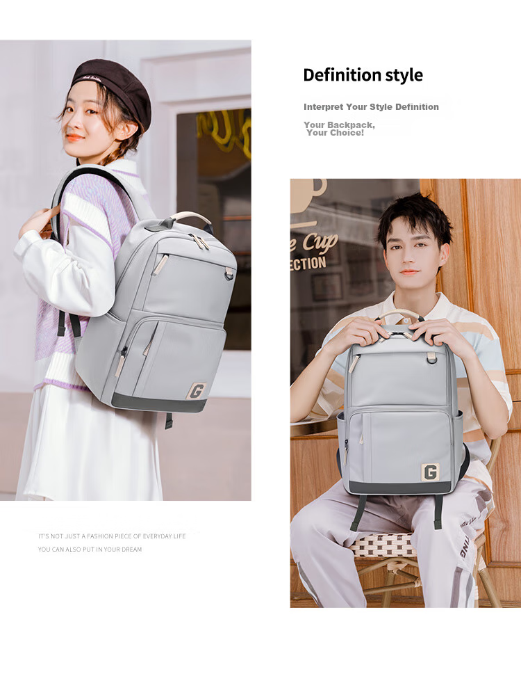 GOLF Backpack for Men And Women, Casual 15.6-Inch Laptop Bag for Middle School, High School And College Students, Travel Backpack 35