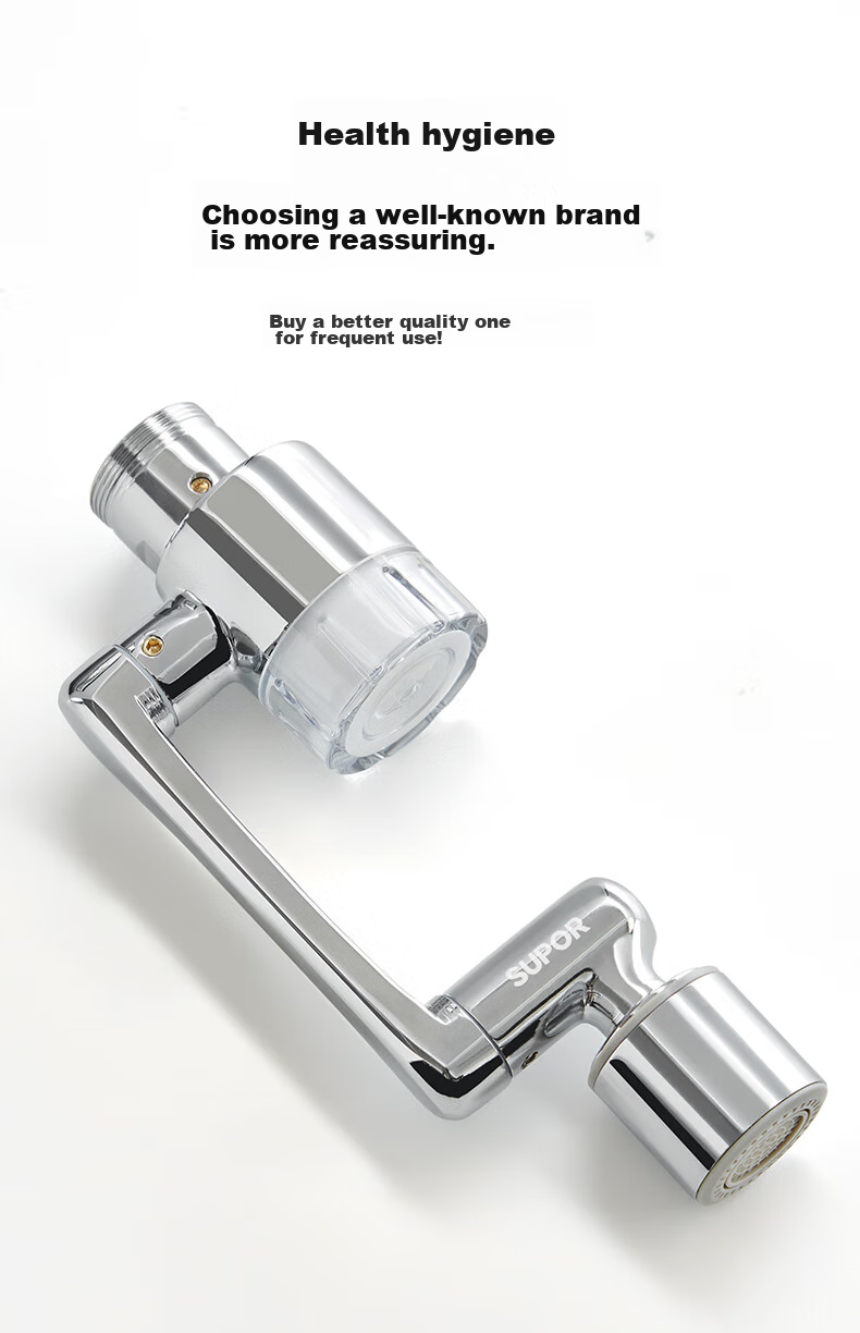 SUPOR Faucet Aerator, 1080 Filter Extender, Kitchen Sink Universal Rotating Splash-Proof Device, Mechanical Arm S 12