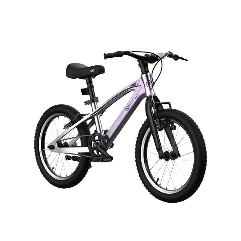 KinderKraft Children's Bicycle for Ages 4-6 Student Single Bike Mountain Bike Gift for Boys And Girls, 18-Inch Purple