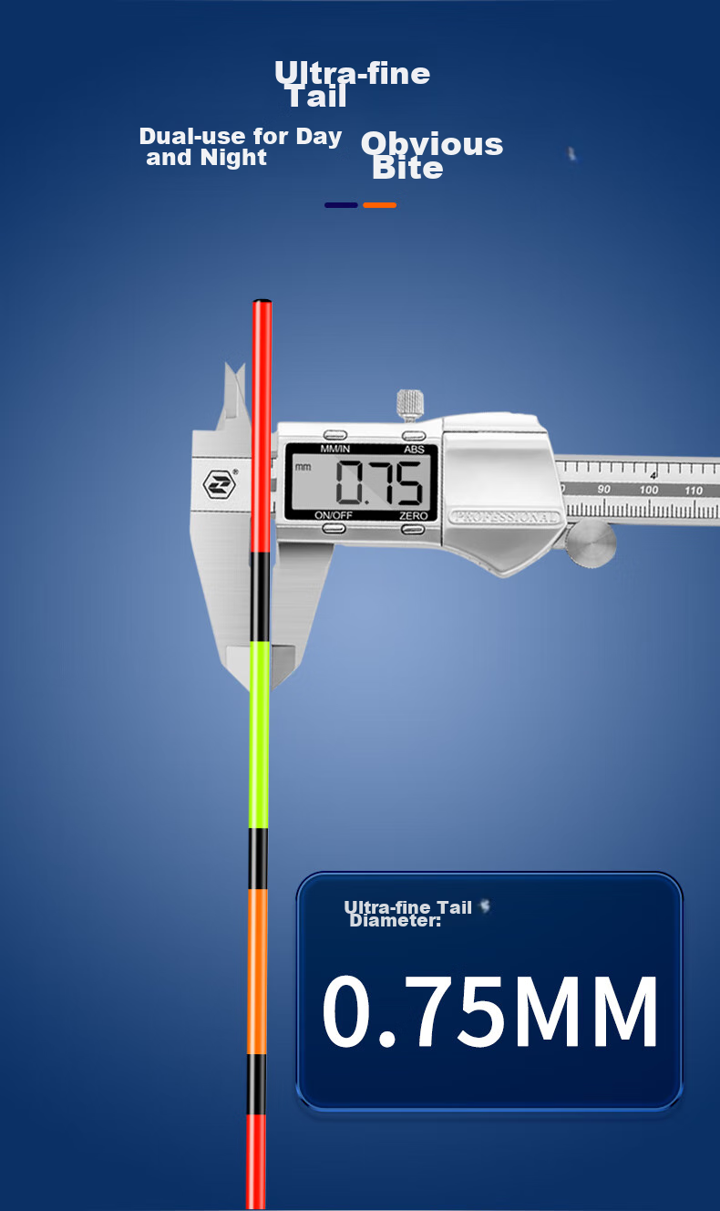 Chuanze Ultra-Fine Tail Luminous Float, All-In Ultra-Bright Eye-Catching Electronic Float, Day And Night Dual-Use Fishing Float, Highly Sensitive Crucian Carp Buoy PG01 9