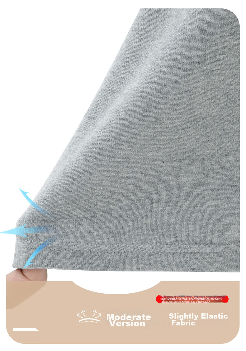 Yiershuang [100% Cotton] Autumn And Winter Thermal Underwear Set, 40s Men's Slim-Fit Base Layer Top And Bottom 14