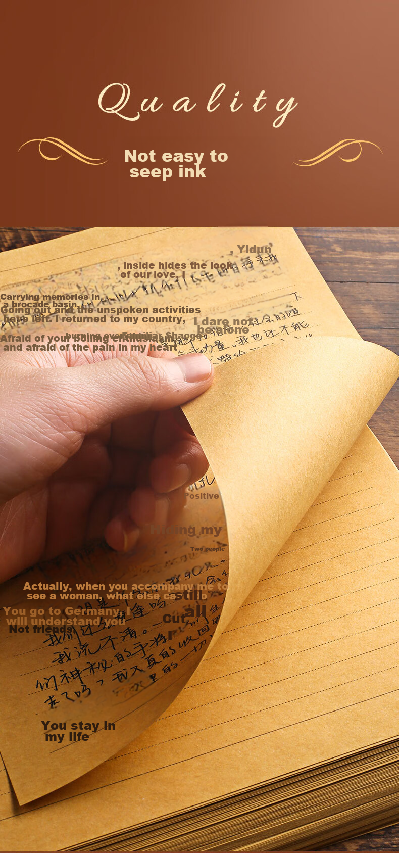 Jianfan B5/40 Sheets of Vintage Artistic Love Letter Paper, Elegant Stationery with Envelopes for Handwritten Greeting Cards, New Year's, Valentine's Day, Birthday Gifts, Confession Letters, Bookmarks, Manuscript Paper, And Invitation Cards 4
