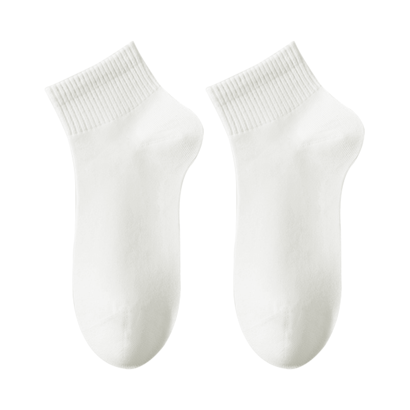CHUYISHENG 7 Pairs Disposable Socks for Men And Women, Cotton Socks, Sweat-Absorbing, Breathable, 10A Antibacterial, No-Wash Daily Disposable, Individually Wrapped, Travel-Friendly