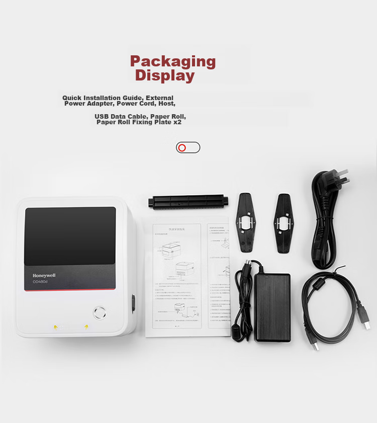 Honeywell Restaurant Receipt Label Printer/thermal Printer, USB Connection, for Supermarkets And Takeout, Barcode Sticker, 2-Inch Printer, OD286D Black 13