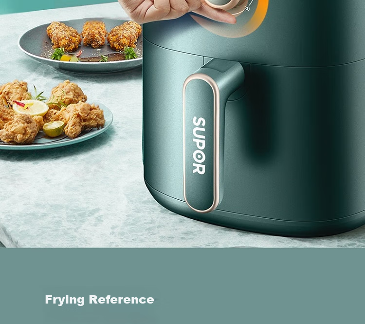 SUPOR ZMD Anxin Series, Cooking Visualization, Enjoy Delicious Food, Inner And Outer Metal Material, Steam Tender Frying, 1500W High Power, 6.0L Large Capacity, Air Fryer KJ60D76 8