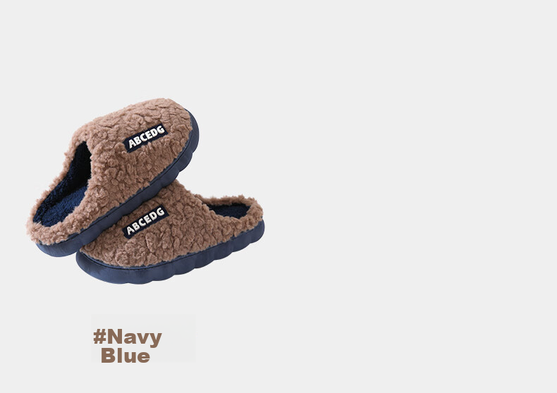 Taxiang Autumn And Winter Indoor/outdoor Couple Thick-Soled Heightening Non-Slip Padded Warm Slippers for Men TP231 10