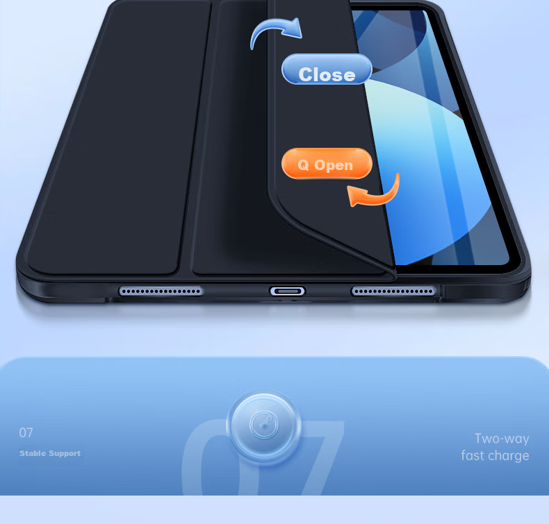 WITGOER [1:1 Premium Configuration] 2025 Tablet Case Compatible with IPad Air 7 M3/Air 6/Air 5/Air 4 Pro, Magnetic Full Coverage Double-Sided Clasp for 11/10.9-Inch Apple Computers 12