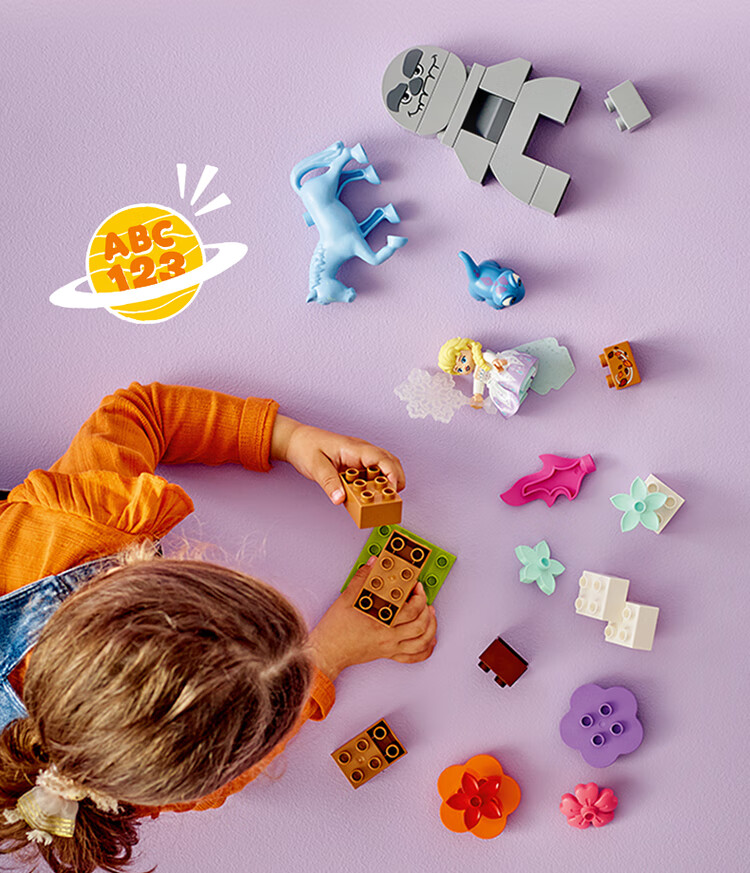 LEGO Building Blocks, 10418 Elsa's Forest Adventure, Toy for Boys And Girls, Children's Birthday Gift, Large Bricks 14
