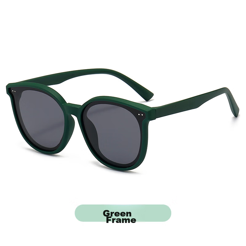 Cuntiandaofu Children's Sunglasses, Kids' Sunglasses, Boys' UV Protection Polarized Glasses, Green Frame with Green Lenses