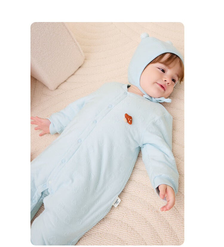 BALABALA Children's Clothing, Baby Romper, Newborn Onesie, Infant Bodysuit, Boys And Girls Winter Wear, Crawling Suit, Thickened Warm Soft Cute 24