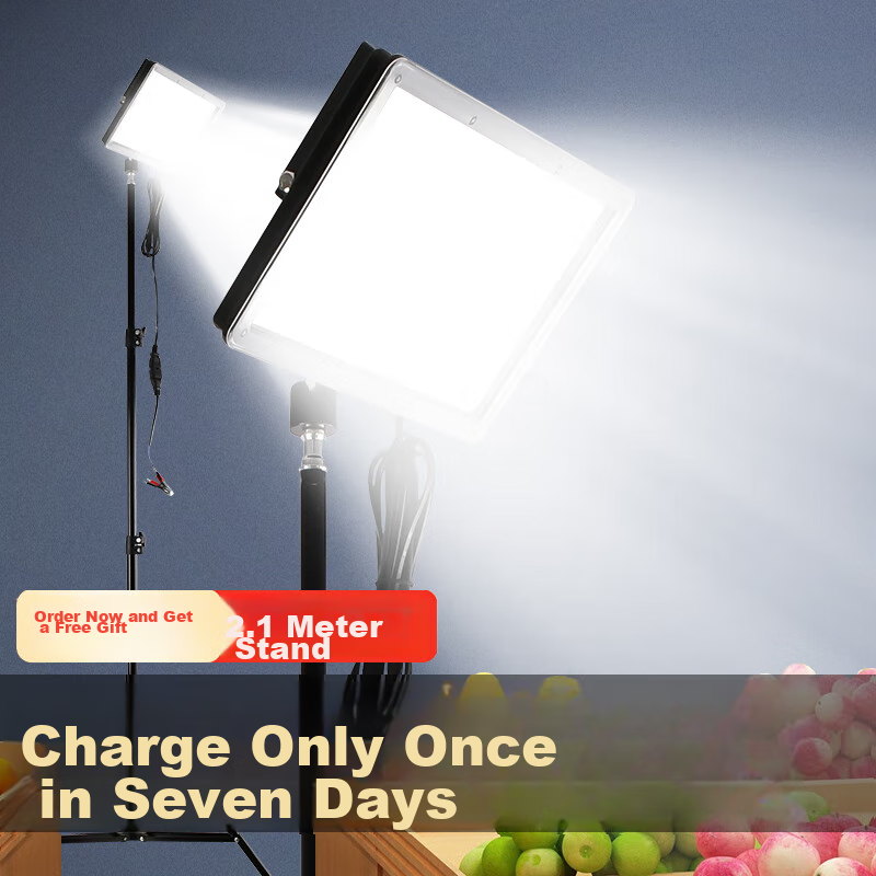 Datouren Street Vendor Lighting, Night Market Stall Light, Outdoor Rechargeable Ultra-Bright Long-Lasting Camping Light with Stand