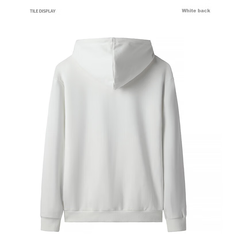 Huili Men's Sweatshirt, Solid Color Pullover, Athletic Long-Sleeve Undershirt, Loose-Fitting Versatile Hooded Jacket for Autumn And Winter, Men's Clothing 14