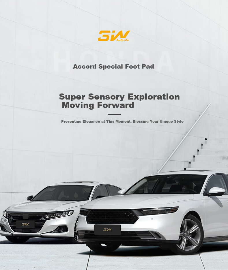 3W Suitable for Honda 11th Generation Accord TPE Car Floor Mats Inspire Specific + Meinis Carpet Surface Double-Layer 1