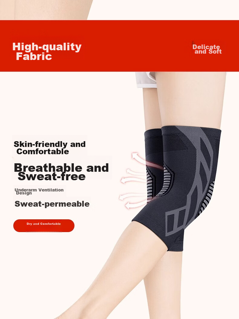 Panapopo Graphene Self-Heating Knee Pads, Warm, for Cold Legs And Arthritis, Middle-Aged And Elderly, Autumn And Winter Cold Protection, for Men And Women, Sports Use 7
