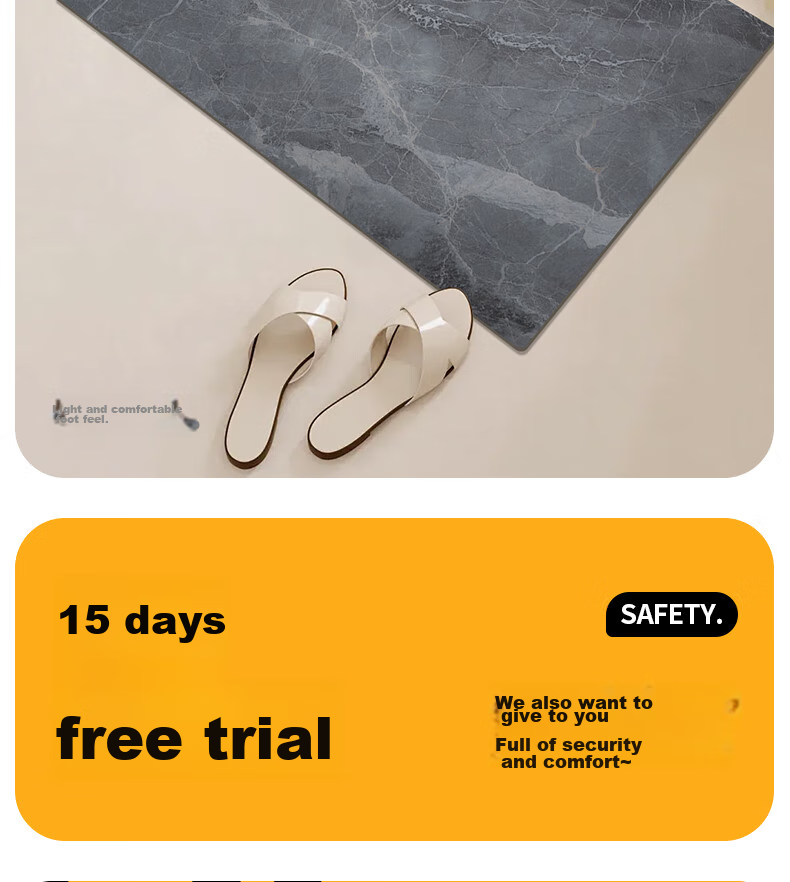 Huaxu Bathroom Absorbent Floor Mat, Toilet Non-Slip Mat, Washroom Mat, Customizable - Dark Secret Realm 5080 4