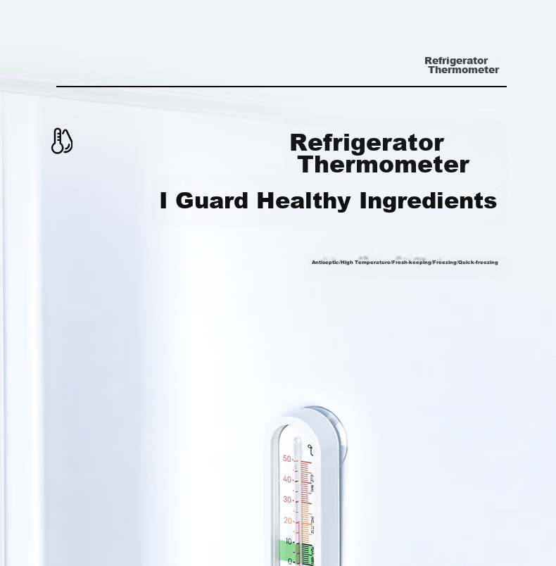 Deli Thermometer, Indoor Glass Wall-Mounted Freestanding Greenhouse Breeding Temperature Detection Meter, LE556 Household High-Precision Baby Room 1