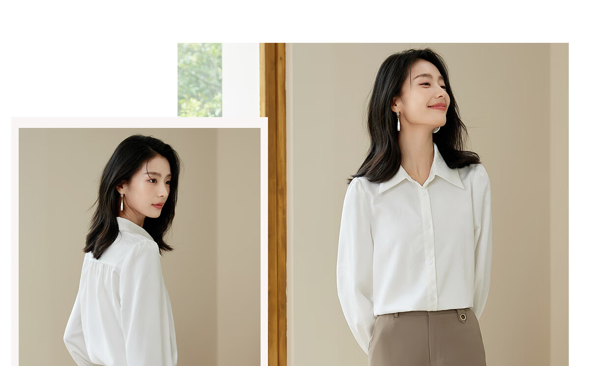 Chushen Spring And Autumn Long-Sleeve Shirt for Women, Textured Pattern Design, New Chinese-Style Elegant Office Blouse Top S143C2045 12