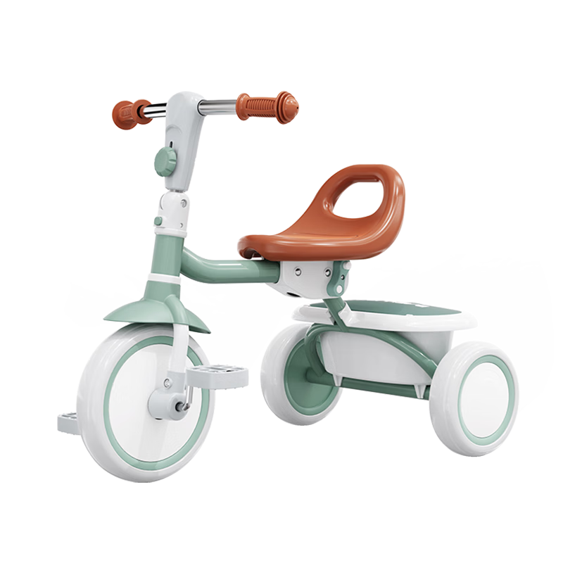 BABYJOEY British Children's Tricycle Pedal Bike Foldable Bicycle for Ages 1-5 Lightweight Kids' Bike TT61 with Handlebar