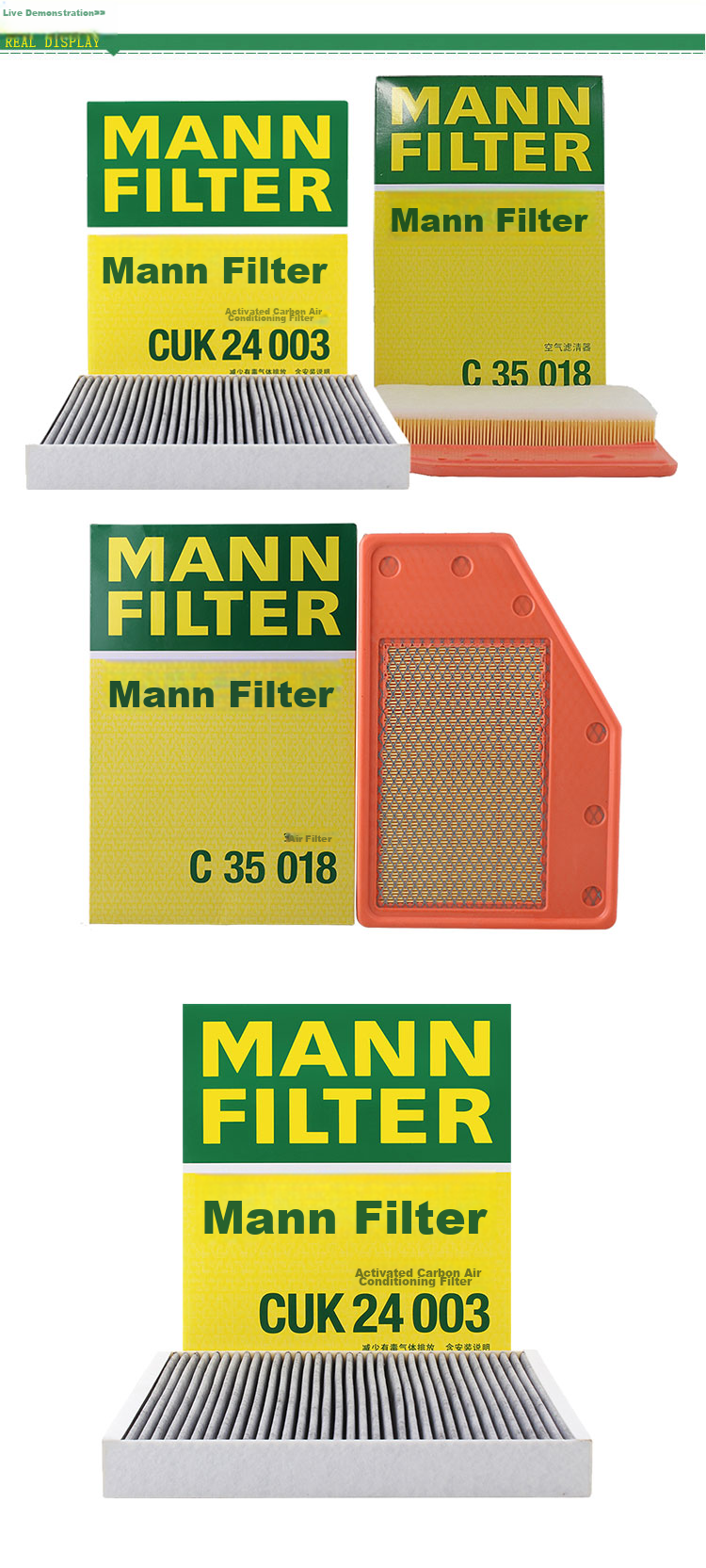 MANNFILTER Filter Set Including Air Filter And Cabin Air Filter for Buick New Regal And New LaCrosse/Malibu XL 1.5T/1.8L 6