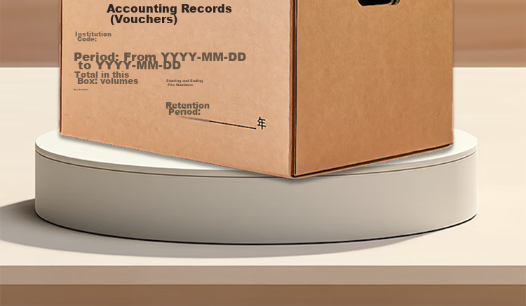 TANGO Accounting Voucher Box, 46*33*25cm, 5 Pieces/pack, 3-Layer Reinforced, Double-Layer Base Plate, Office Supplies Invoice 3