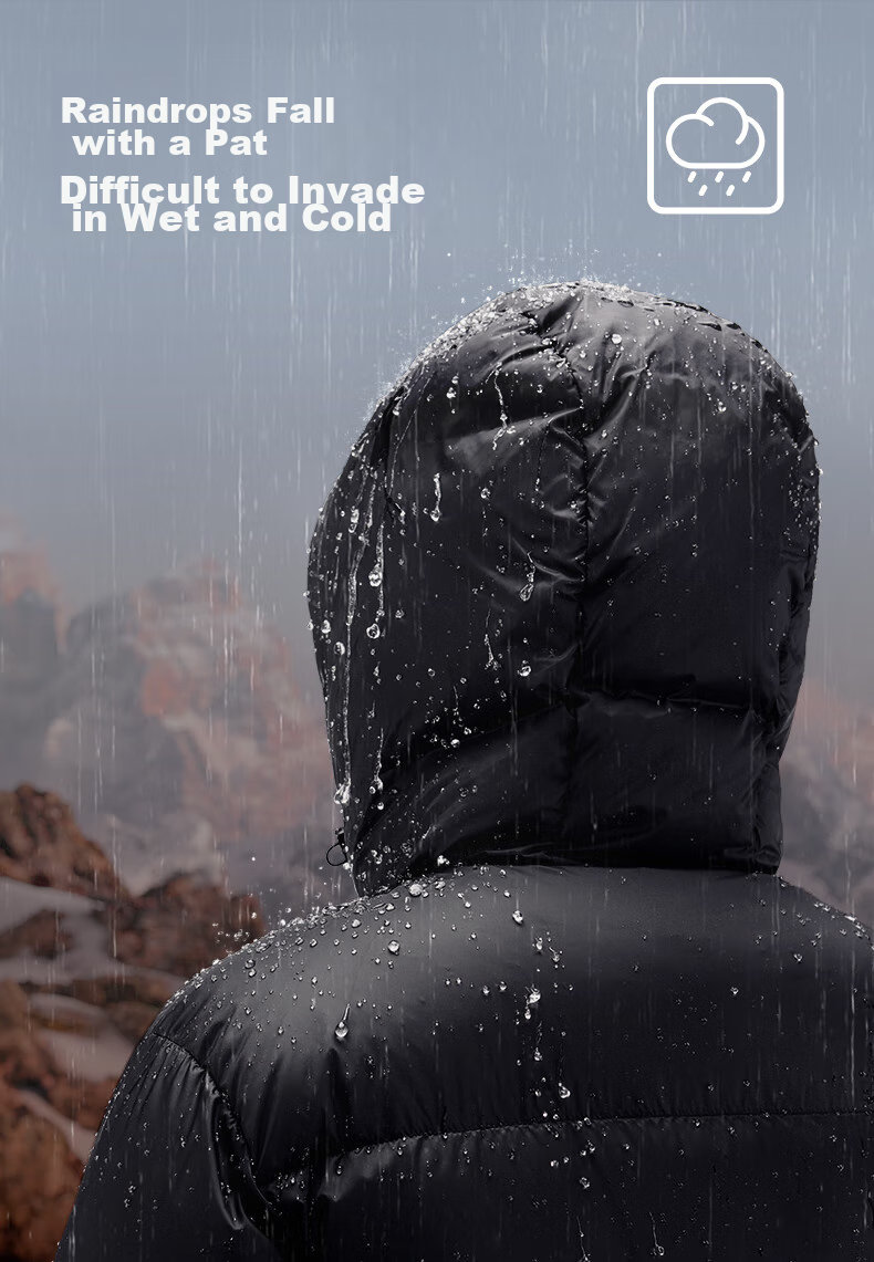 CAMEL Flame Mountain down Jacket for Men And Women, Urban Light Outdoor Thickened Cold-Resistant Puffer Coat Winter Outerwear 12
