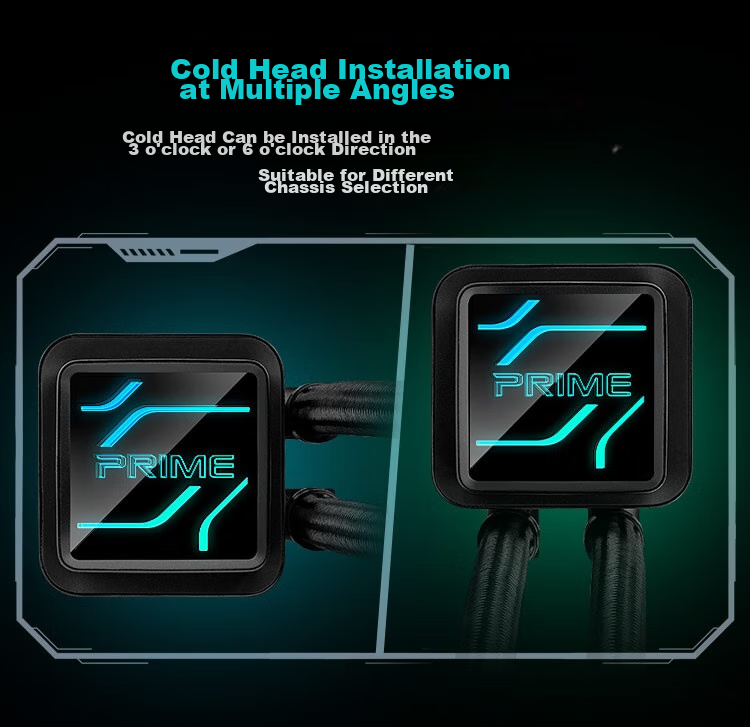 ASUS ROG Master II 360 ARGB LCD All-in-One Liquid Cooler 3.95-inch Display/Pre-installed High-Performance Fans/Exclusive Screen Controls 5