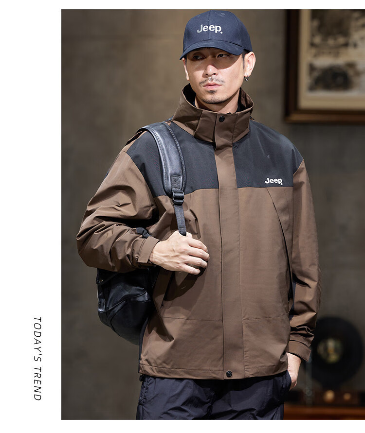 JEEP High-End Tactical Jacket for Men, 2026 Spring And Autumn New Outdoor Mountain-Style Sports Hiking Wear Workwear Jacket Men's Clothing 9