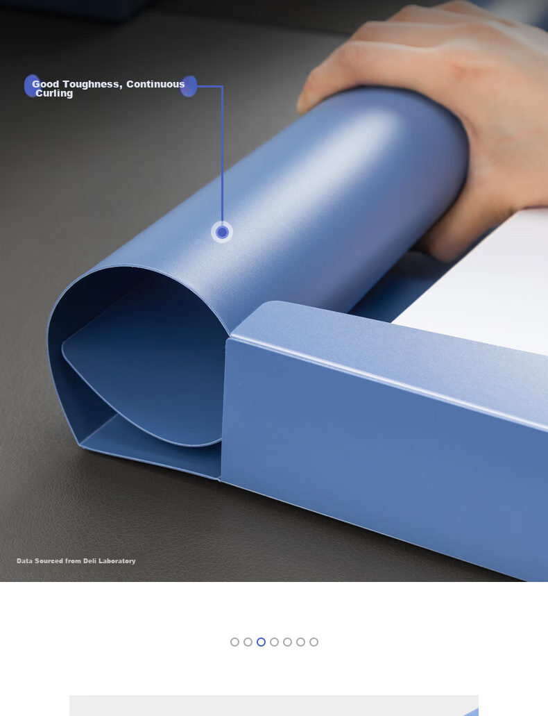 Deli 50mm A4 Plastic File Box, Thickened Accounting Archive Box Document Box File Box Financial Voucher Box Exam Storage 5623 7