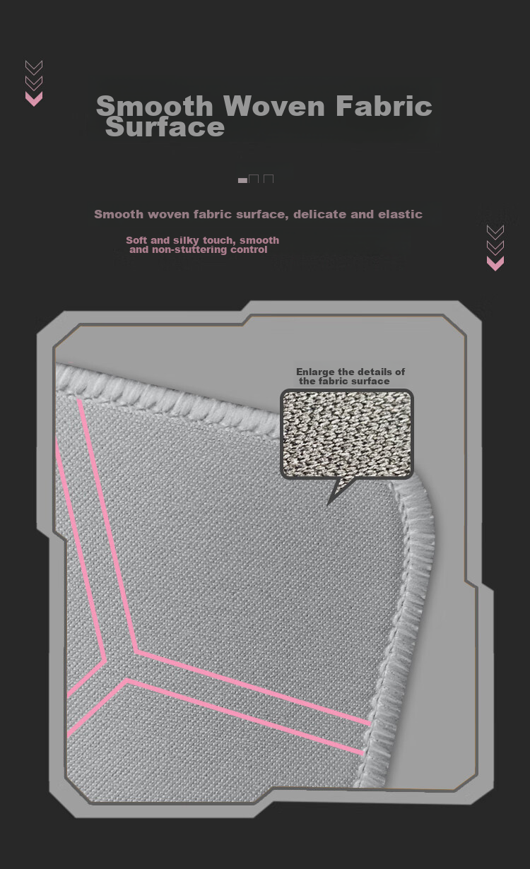 DAREU Gaming Mouse Pad, FPS Smooth Thickened Precision Edge-Locked, Water-Resistant Computer Keyboard Office Extra Large Desk Mat, Gray Pink 800*300*4mm, VALORANT 3