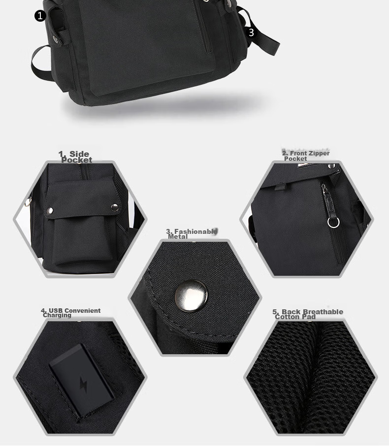 HALFEEL Backpack for Men, Large Capacity Business Travel Laptop Backpack for Middle School, High School And College Students 20