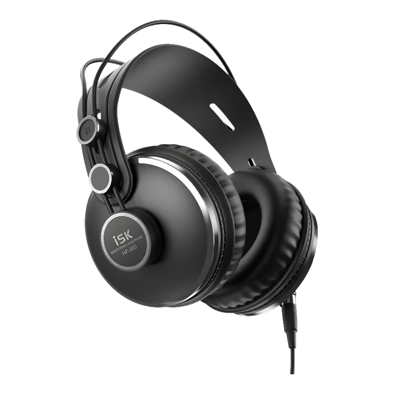 ISK HP-980 Over-Ear Headphones with High Resolution, Comfortable Fit for Computer And Mobile Phones, Compatible with Sound Cards, Suitable for Huawei, Apple, 3C Digital Products, And Online Shopping at Low Prices