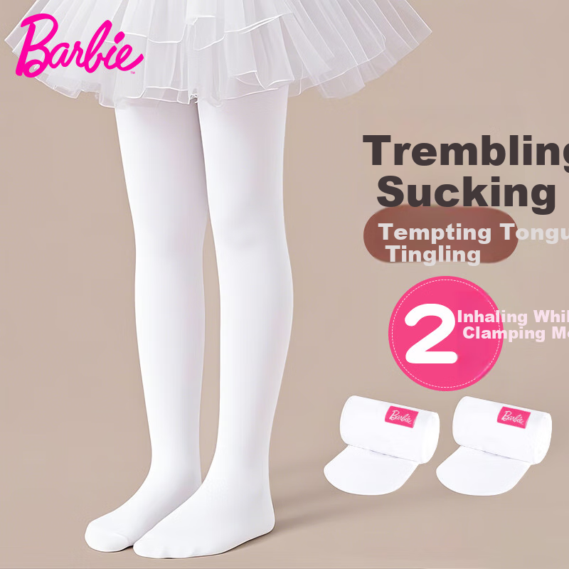 Barbie Children's Dance Tights, Girls' Pantyhose, Thin Spring And Autumn Style, White Stockings, Specialized for Practice And Dance, Base Layer Socks
