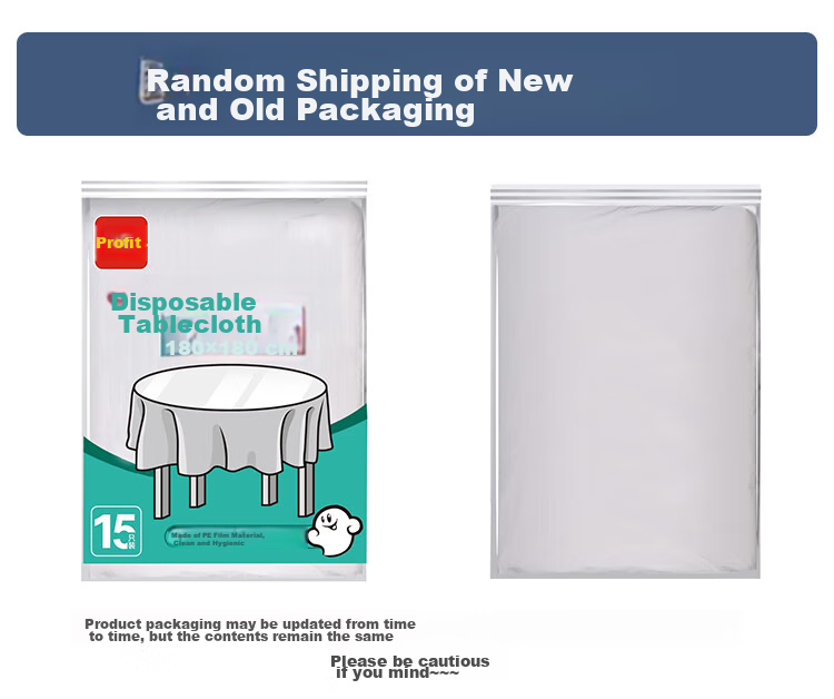 Lide Disposable Thickened Tablecloth, 180cm*180cm*15 Pieces, Large Size, White 1