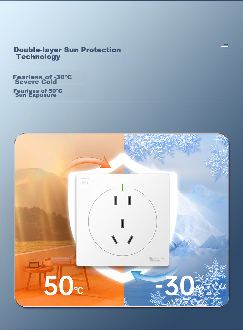 Juedian Waterproof Switch Socket, New National Standard 86-Type Panel, Surface Or Concealed Mounting 10A Five-Hole Wall Plug, Outdoor Rainproof, International IP68 Waterproof Certification, Matte Panda White 10