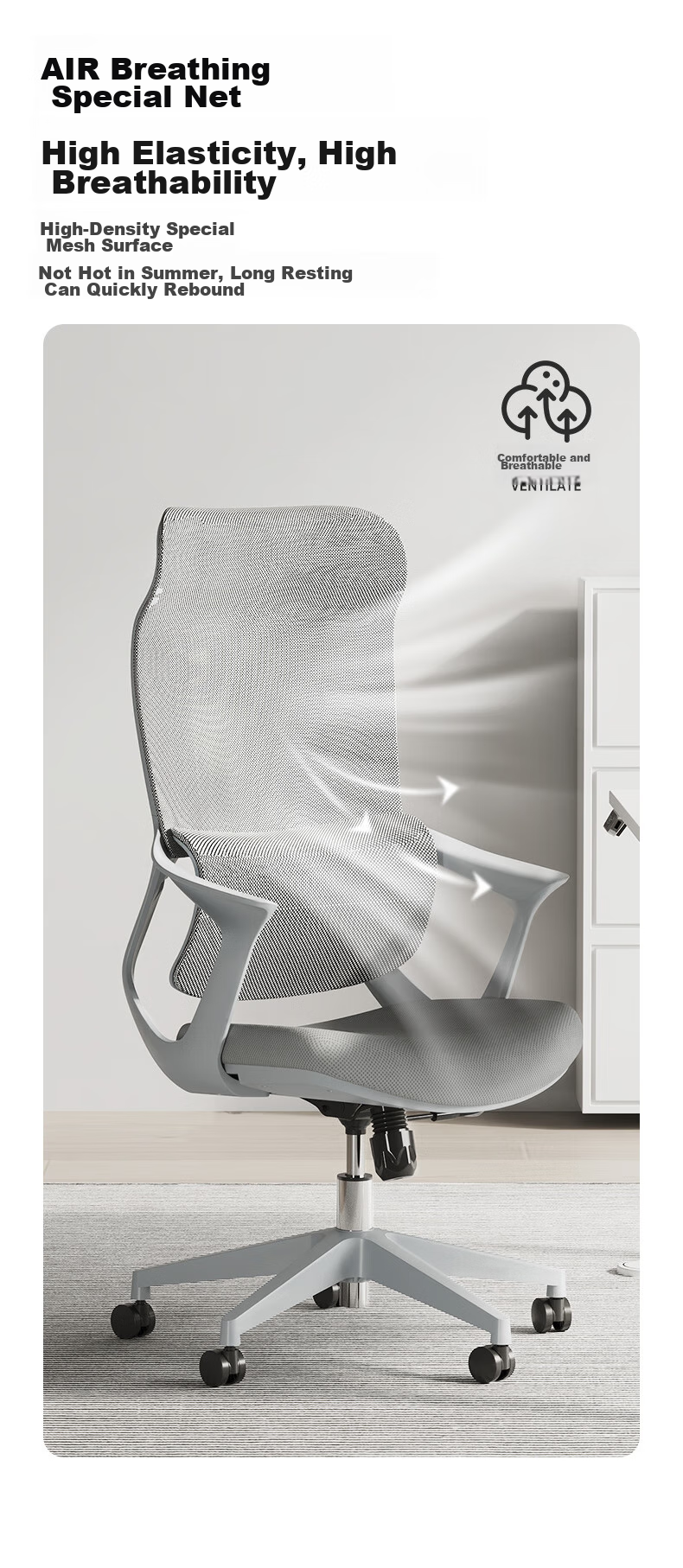 Loctek Computer Chair, Executive Chair YH71Pro, Ergonomic Chair, Office Chair, Comfortable Home Use, Reclining 8